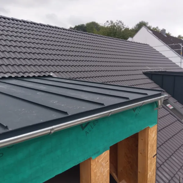 Dachgaube mit Metallverkleidung