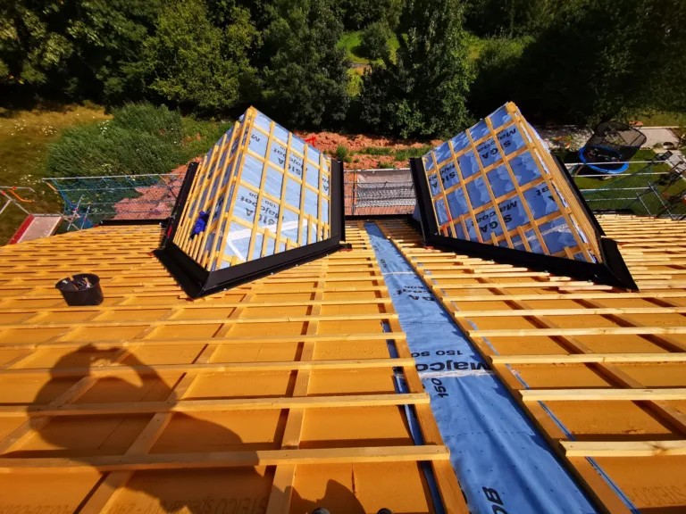 Dachterrasse mit Blechabdeckung